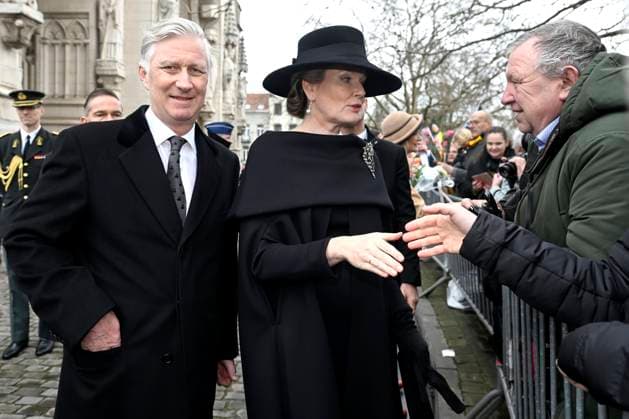 Mass for the defuncts of the Royal family 24 02 2026 BRUSSELS, BELGIUM - FEBRUARY 24 : King Philippe and Queen Mathilde attend the annual mass in memory of deceased members of the Royal Family. The ceremony takes place at the Church of Our Lady in Laeken on February 24, 2026 in Brussels, Belgium, 24 02 2026 Brussels Belgium  Copyright: xDidierxLebrunx