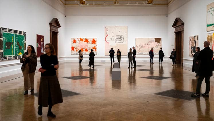 February 24, 2026, London, London, UK: LONDON, UK. A general view at a preview of Ã¢â‚¬ËœRose Wylie: The Picture Comes FirstÃ¢â‚¬â ¢, the largest survey of the work of Rose Wylie, RA, at the Royal Academy of Arts. The exhibition presents over 90 of her works from 28 February to 19 April 2026. London UK  - ZUMAl94_ 20260224_zaf_l94_031 Copyright: xStephenxChungx