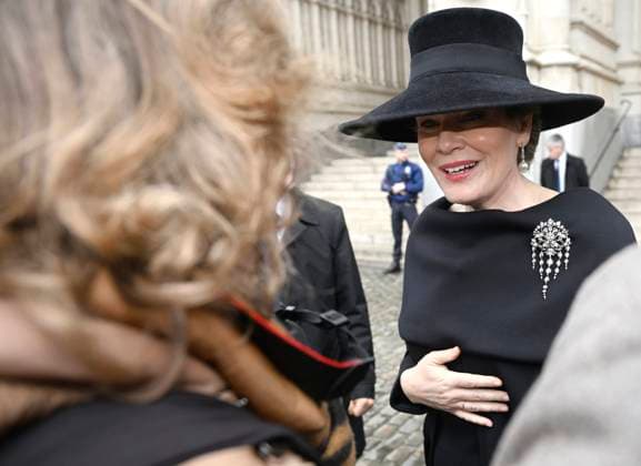 Mass for the defuncts of the Royal family 24 02 2026 BRUSSELS, BELGIUM - FEBRUARY 24 : Queen Mathilde attend the annual mass in memory of deceased members of the Royal Family. The ceremony takes place at the Church of Our Lady in Laeken on February 24, 2026 in Brussels, Belgium, 24 02 2026 Brussels Belgium  Copyright: xDidierxLebrunx