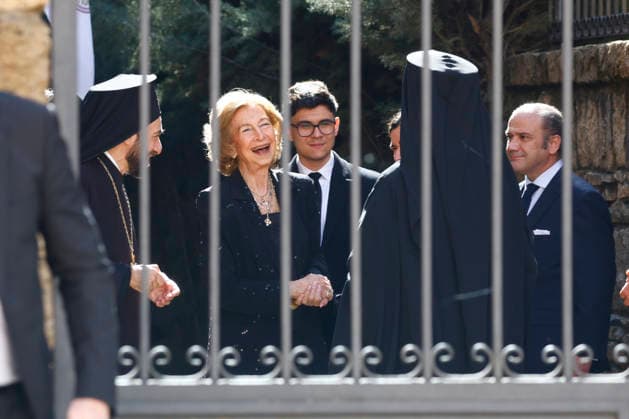 The Greek Orthodox Cathedral of St. Andrew and St. Demetrios pays tribute to Irene of Greece Queen Sofia at the exit of the tribute to Irene of Greece at the Greek Orthodox Cathedral of St. Andrew and St. Demetrios, on February 24, 2026, in Madrid Spain FAMOUSES GREECE ROYALTY DEATH Madrid Madrid Madrid Spain  Copyright: xJosexVelascox 7318438