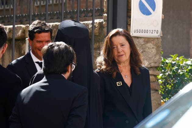 The Greek Orthodox Cathedral of St. Andrew and St. Demetrios honors Irene of Greece Carlos Morales Quesada and Alexia of Greece at the exit of the tribute to Irene of Greece at the Greek Orthodox Cathedral of St. Andrew and St. Demetrios, on February 24, 2026, in Madrid Spain FAMOUS KINGDOM GREECE DEATH Madrid Madrid Madrid Spain  Copyright: xJosexVelascox 7318461