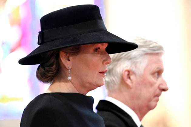 Mass for the defuncts of the Royal family 24 02 2026 BRUSSELS, BELGIUM - FEBRUARY 24 : King Philippe, Queen Mathilde attend the annual mass in memory of deceased members of the Royal Family. The ceremony takes place at the Church of Our Lady in Laeken on February 24, 2026 in Brussels, Belgium, 24 02 2026 Brussels Belgium  Copyright: xDidierxLebrunx