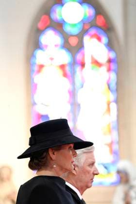 Mass for the defuncts of the Royal family 24 02 2026 BRUSSELS, BELGIUM - FEBRUARY 24 : King Philippe, Queen Mathilde attend the annual mass in memory of deceased members of the Royal Family. The ceremony takes place at the Church of Our Lady in Laeken on February 24, 2026 in Brussels, Belgium, 24 02 2026 Brussels Belgium  Copyright: xDidierxLebrunx