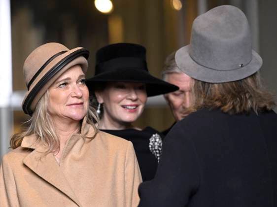Mass for the defuncts of the Royal family 24 02 2026 BRUSSELS, BELGIUM - FEBRUARY 24 : King Philippe, Queen Mathilde, Princess Delphine, Princess Claire attend the annual mass in memory of deceased members of the Royal Family. The ceremony takes place at the Church of Our Lady in Laeken on February 24, 2026 in Brussels, Belgium, 24 02 2026 Brussels Belgium  Copyright: xDidierxLebrunx