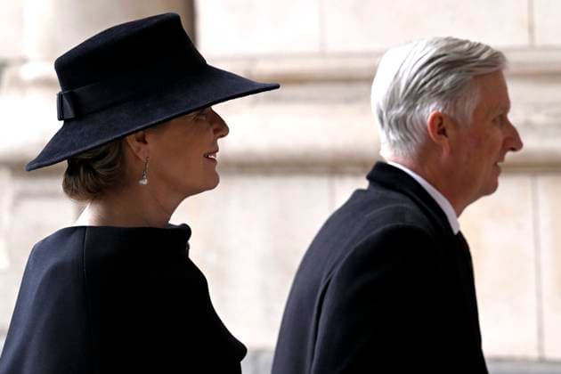 Mass for the defuncts of the Royal family 24 02 2026 BRUSSELS, BELGIUM - FEBRUARY 24 : King Philippe, Queen Mathilde attends the annual mass in memory of deceased members of the Royal Family. The ceremony takes place at the Church of Our Lady in Laeken on February 24, 2026 in Brussels, Belgium, 24 02 2026 Brussels Belgium  Copyright: xDidierxLebrunx