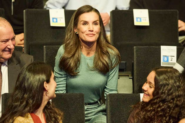 February 24, 2026, Huesca, Huesca, Spain: QUEEN LETIZIA of Spain attends the announcement of the Princess of Girona Foundation s Ã¢â‚¬oeCreaempresa 2026Ã¢â‚¬Â award during the second stage of the Princess of Girona Foundation s talent tour Huesca Spain - ZUMAc260 20260224_zep_c260_008 Copyright: xMikexChicorrox