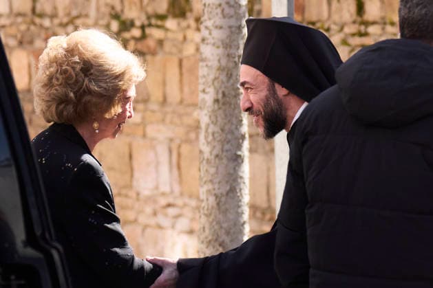 24-02-2026 Madrid Queen Sofia attends a service in memory of Princess Irene held at the Greek Orthodox Cathedral of Saint Andrew and Saint Demetrius in Madrid, Spain. Princess Irene, the younger sister of Queen Sofia of Spain and of the former King Constantine, died aged 83 on 15 January in Madrid. No Spain Â  Copyright: xPPEx