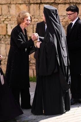 24-02-2026 Madrid Queen Sofia attends a service in memory of Princess Irene held at the Greek Orthodox Cathedral of Saint Andrew and Saint Demetrius in Madrid, Spain. Princess Irene, the younger sister of Queen Sofia of Spain and of the former King Constantine, died aged 83 on 15 January in Madrid. No Spain Â  Copyright: xPPEx