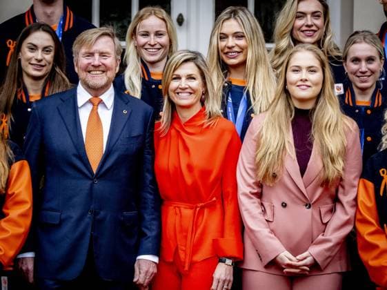 THE HAGUE King Willem-Alexander, Queen Maxima, and Princess Amalia of Orange will receive the Dutch medal winners of the 2026 Winter Olympics in Milan at Noordeinde Palace. ROBIN UTRECHT ANP netherlands out - belgium out  Copyright: xx x551637136x originalFilename: 551637136.jpg