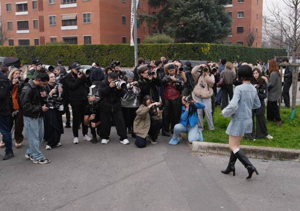 Milan, Women s Fashion Week, Milan Fashion Week Women, Influencers, Fans, Celebrities at the Diesel Fashion Show at Superstudio Maxi on Via Moncucco  Copyright: xDuilioxPiaggesix xipa-agency.netx xDuilioxPiaggesix IPA_Agency_IPA71968400