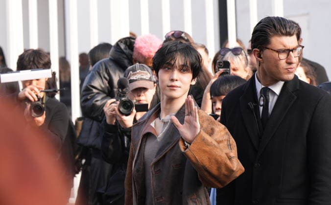 Milan, Women s Fashion Week, Milan Fashion Week Women, Influencers, Fans, Celebrities at the Diesel Fashion Show at Superstudio Maxi in Via Moncucco. In the photo: Yunho of ATEEZ  Copyright: xDuilioxPiaggesix xipa-agency.netx xDuilioxPiaggesix IPA_Agency_IPA71968449