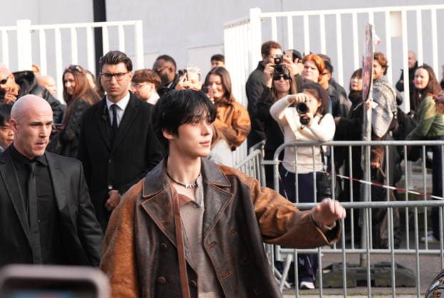 Milan, Women s Fashion Week, Milan Fashion Week Women, Influencers, Fans, Celebrities at the Diesel Fashion Show at Superstudio Maxi in Via Moncucco. In the photo: Yunho of ATEEZ  Copyright: xDuilioxPiaggesix xipa-agency.netx xDuilioxPiaggesix IPA_Agency_IPA71968450