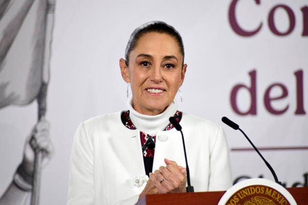 Mexico™s President Claudia Sheinbaum Press Conference Mexico™s President Claudia Sheinbaum Pardo, speaks during a briefing about ˜Youth Transforming Mexico™ program at National Palace. on February 24, 2026 in Mexico City, Mexico. (Photo by Luis Barron Eyepix Group) Copyright: xLuisxBarronx xEyepixxGroupx LB_24022026_176692
