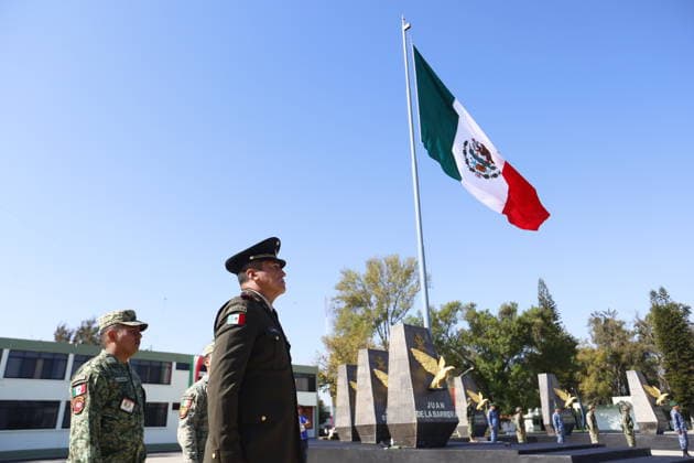Commemoration ceremony for Mexican Flag Day in Zapopan ZAPOPAN, MEXICO - FEBRUARY 24: Elements of the Mexican Army participate during the commemoration ceremony for Mexican Flag Day, in the 15 Military Zone, in Zapopan, Jalisco, Mexico, on February 24, 2026. Stringer Anadolu Zapopan Mexico. Editorial use only. Please get in touch for any other usage.  Copyright: x2026xAnadoluxStringerx