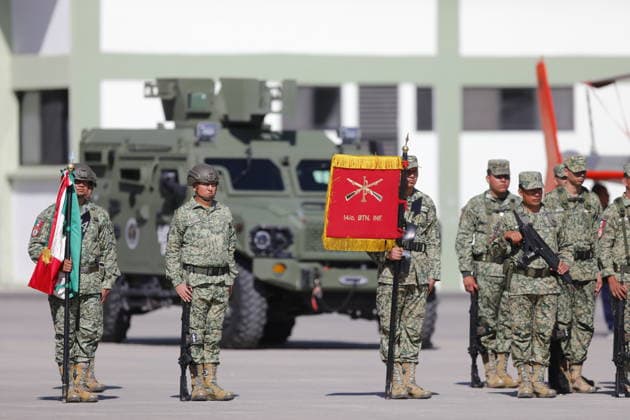 Commemoration ceremony for Mexican Flag Day in Zapopan ZAPOPAN, MEXICO - FEBRUARY 24: Elements of the Mexican Army participate during the commemoration ceremony for Mexican Flag Day, in the 15 Military Zone, in Zapopan, Jalisco, Mexico, on February 24, 2026. Stringer Anadolu Zapopan Mexico. Editorial use only. Please get in touch for any other usage.  Copyright: x2026xAnadoluxStringerx