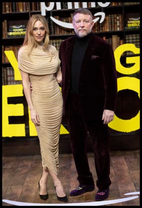. 24 02 2026. London, United Kingdom. Guy Richie and his wife Jacqui Ainsley arriving at the Young Sherlock premiere in London.  xStephenxLockx xi-Imagesx IIM-26590-0022