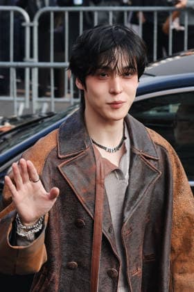 Milan, Milan Fashion Week Womenswear Fall Winter 2026 2027 - Women s Fashion, Fall Winter 2026 2027 - Diesel Fashion Show - Guest Arrivals. Pictured: Jeong Yun-ho (singer and member of the South Korean boy band Ateez)  Copyright: xAlessandroxBremecx xipa-agency.netx xx IPA_Agency_IPA71983245