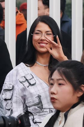 Milan, Milan Fashion Week Womenswear Fall Winter 2026 2027 - Women s Fashion, Fall Winter 2026 2027 - Diesel Fashion Show - Guest Arrivals. Pictured: Anna Pepe (singer)  Copyright: xAlessandroxBremecx xipa-agency.netx xx IPA_Agency_IPA71983492