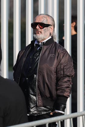 Milan, Milan Fashion Week Womenswear Fall Winter 2026 2027 - Women s Fashion, Fall Winter 2026 2027 - Diesel Fashion Show - Guest Arrivals. Pictured: Sven Marquardt (longtime bouncer at Berlin s Berghain techno club)  Copyright: xAlessandroxBremecx xipa-agency.netx xx IPA_Agency_IPA71983577
