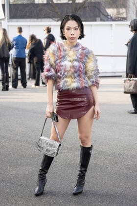 Diesel - Guest arrival - Milan Fashion Week - Womenswear Fall Winter 2026 2027 MILAN, ITALY - FEBRUARY 24: Guest is seen outside Diesel show during the Milan Fashion Week - Womenswear Fall Winter 2026 2027 on February 24, 2026 in Milan, Italy. Photo by Marco Piovanotto Abacapress.com  Copyright: xPiovanottoxMarco ABACAx