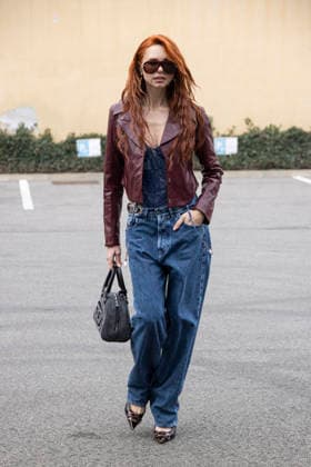 Diesel - Guest arrival - Milan Fashion Week - Womenswear Fall Winter 2026 2027 MILAN, ITALY - FEBRUARY 24: Evelyn Kazantzoglou is seen outside Diesel show during the Milan Fashion Week - Womenswear Fall Winter 2026 2027 on February 24, 2026 in Milan, Italy. Photo by Marco Piovanotto Abacapress.com  Copyright: xPiovanottoxMarco ABACAx