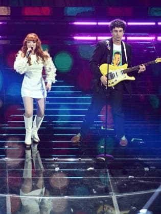 Sanremo, 76th Italian Song Festival - First Night. Pictured is Maria Antonietta and Colombre.  Copyright: xAlbertoxTerenghix xPoolxSanremox02x xipa-agency.netx xPoolxSanremox02x IPA_Agency_IPA71988555