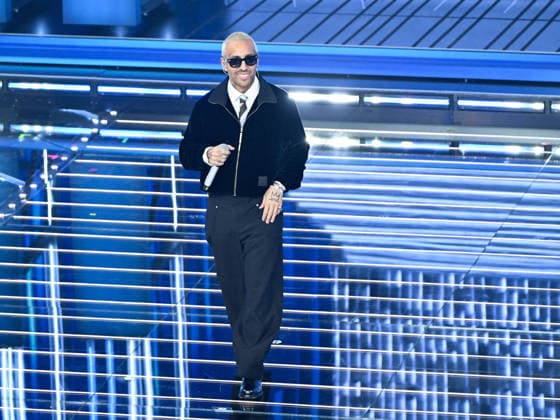Sanremo, 76th Italian Song Festival. First Night. Pictured: Luchè.  Copyright: xMaurizioxD Avanzox xipa-agency.netx xPoolxSanremox02x IPA_Agency_IPA71988588