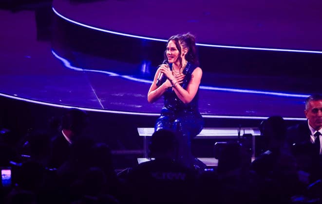 Vina del Mar, February 24, 2026 Jesse Joy during his performance at the Festival la cancion de Vina del Mar Manuel Lema Aton Chile, Vina del Mar Chile Aton 1128114  Copyright: JonnathanxOyarzun
