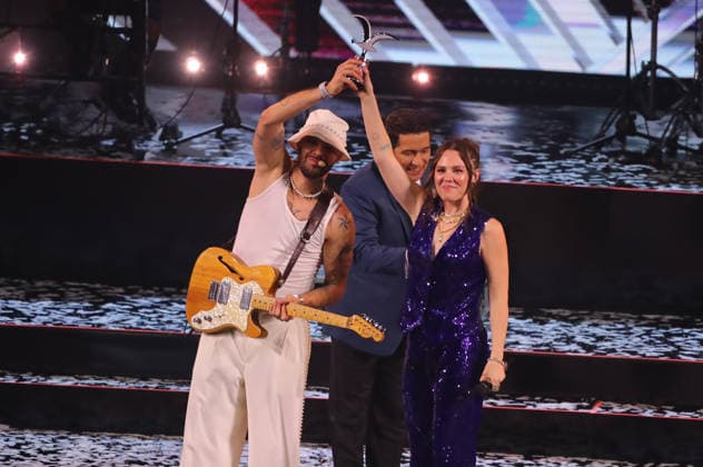 Vina del Mar, February 24, 2026 Jesse Joy receive silver seagull during his performance at the Festival la cancion de Vina del Mar Manuel Lema Aton Chile, Vina del Mar Chile Aton 1128144  Copyright: JonnathanxOyarzun