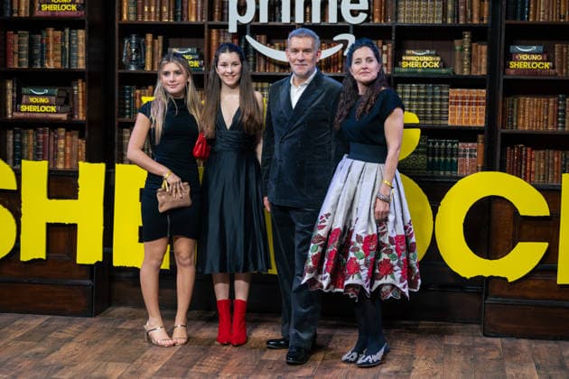 Young Sherlock World Premiere in London, UK - 24 Feb 2026 Matthew Parkhill, Rachel Shelley and Daughters attend the Young Sherlock World Premiere at Queen Elizabeth Hall. London United Kingdom Copyright: xLounisxTiarx xSOPAxImagesx _DSC2237