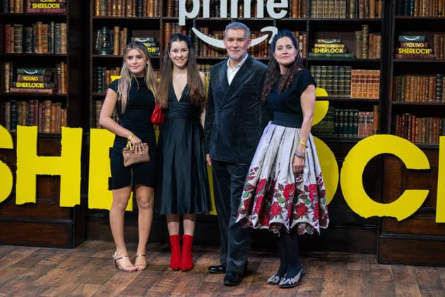 February 24, 2026, London, United Kingdom: Matthew Parkhill, Rachel Shelley and Daughters attend the Young Sherlock World Premiere at Queen Elizabeth Hall. London United Kingdom - ZUMAs197 20260224_aaa_s197_221 Copyright: xLounisxTiarx