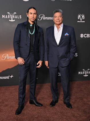˜Marshals™ Los Angeles Premiere Tatanka Means and Gil Birmingham arriving to the Los Angeles premiere of CBS™s Marshals held at the Autry Museum of the American West on February 24, 2026 in Los Angeles, Ca. Los Angeles Autry Museum of the American Wes California USA Copyright: xLISAxOConnor xAFF-USA.COMx