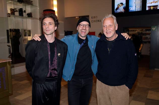 Andre Kaczmarczyk, Sebastian Stielke und Frank Leo Schröder bei der Premiere des Fernsehfilms Polizeiruf 110: Goldraub im Filmmuseum Potsdam. Potsdam, 24.02.2026