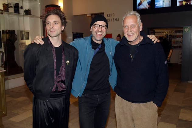 Andre Kaczmarczyk, Sebastian Stielke und Frank Leo Schröder bei der Premiere des Fernsehfilms Polizeiruf 110: Goldraub im Filmmuseum Potsdam. Potsdam, 24.02.2026