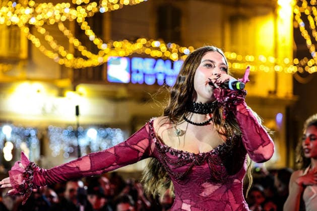 Music Concert - Gaia - LIVE IN PIAZZA COLOMBO SANREMO 2026 Gaia performed on the stage of the Suzuki Stage in Piazza Colombo in Sanremo. during Gaia - LIVE IN PIAZZA COLOMBO SANREMO 2026, Music Concert in SANREMO , Italy, February 24 2026 SANREMO PIAZZA COLOMBO SANREMO Italy Copyright: xRenataxRoattinox xLiveMediax LPM_2314299