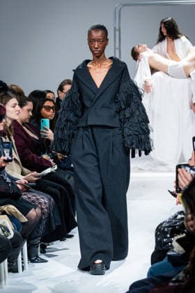 Casa Preti fashion show during the Milan Fashion Week - Womenswear Fall Winter 2026 2027 in Milan, Italy, on 24 February 2026. A model walks the runway at Casa Preti fashion show during the Milan Fashion Week - Womenswear Fall Winter 2026 2027 in Milan, Italy, on 24 February 2026., Credit:Stefano Costantino TTL Avalon Italy, Milan  Copyright: xStefanoxCostantinoxTTLx xAvalonx 1078011878