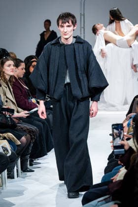 Casa Preti fashion show during the Milan Fashion Week - Womenswear Fall Winter 2026 2027 in Milan, Italy, on 24 February 2026. A model walks the runway at Casa Preti fashion show during the Milan Fashion Week - Womenswear Fall Winter 2026 2027 in Milan, Italy, on 24 February 2026., Credit:Stefano Costantino TTL Avalon Italy, Milan  Copyright: xStefanoxCostantinoxTTLx xAvalonx 1078011892
