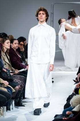 Casa Preti fashion show during the Milan Fashion Week - Womenswear Fall Winter 2026 2027 in Milan, Italy, on 24 February 2026. A model walks the runway at Casa Preti fashion show during the Milan Fashion Week - Womenswear Fall Winter 2026 2027 in Milan, Italy, on 24 February 2026., Credit:Stefano Costantino TTL Avalon Italy, Milan  Copyright: xStefanoxCostantinoxTTLx xAvalonx 1078012084