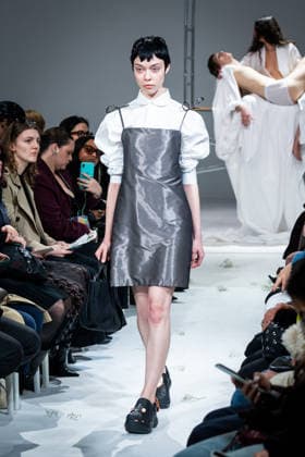 Casa Preti fashion show during the Milan Fashion Week - Womenswear Fall Winter 2026 2027 in Milan, Italy, on 24 February 2026. A model walks the runway at Casa Preti fashion show during the Milan Fashion Week - Womenswear Fall Winter 2026 2027 in Milan, Italy, on 24 February 2026., Credit:Stefano Costantino TTL Avalon Italy, Milan  Copyright: xStefanoxCostantinoxTTLx xAvalonx 1078012243