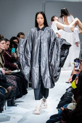 Casa Preti fashion show during the Milan Fashion Week - Womenswear Fall Winter 2026 2027 in Milan, Italy, on 24 February 2026. A model walks the runway at Casa Preti fashion show during the Milan Fashion Week - Womenswear Fall Winter 2026 2027 in Milan, Italy, on 24 February 2026., Credit:Stefano Costantino TTL Avalon Italy, Milan  Copyright: xStefanoxCostantinoxTTLx xAvalonx 1078012374