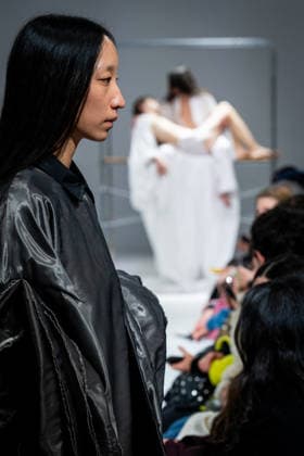 Casa Preti fashion show during the Milan Fashion Week - Womenswear Fall Winter 2026 2027 in Milan, Italy, on 24 February 2026. A model walks the runway at Casa Preti fashion show during the Milan Fashion Week - Womenswear Fall Winter 2026 2027 in Milan, Italy, on 24 February 2026., Credit:Stefano Costantino TTL Avalon Italy, Milan  Copyright: xStefanoxCostantinoxTTLx xAvalonx 1078012385