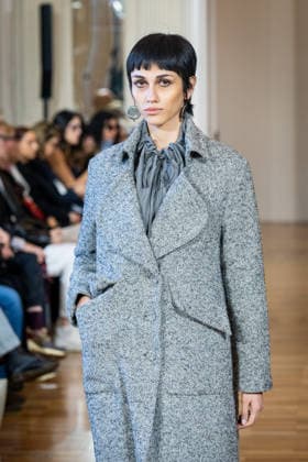 Martino Midali Womenswear Fall Winter 2026 2027 in Milan, Italy, on 24 February 2026 A model walks the runway at Martino Midali fashion show during the Milan Fashion Week - Womenswear Fall Winter 2026 2027 in Milan, Italy, on 24 February 2026., Credit:Stefano Costantino TTL Avalon Italy, Milan  Copyright: xStefanoxCostantinoxTTLx xAvalonx 1078023530