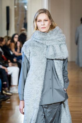 Martino Midali Womenswear Fall Winter 2026 2027 in Milan, Italy, on 24 February 2026 A model walks the runway at Martino Midali fashion show during the Milan Fashion Week - Womenswear Fall Winter 2026 2027 in Milan, Italy, on 24 February 2026., Credit:Stefano Costantino TTL Avalon Italy, Milan  Copyright: xStefanoxCostantinoxTTLx xAvalonx 1078023540