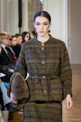 Martino Midali Womenswear Fall Winter 2026 2027 in Milan, Italy, on 24 February 2026 A model walks the runway at Martino Midali fashion show during the Milan Fashion Week - Womenswear Fall Winter 2026 2027 in Milan, Italy, on 24 February 2026., Credit:Stefano Costantino TTL Avalon Italy, Milan  Copyright: xStefanoxCostantinoxTTLx xAvalonx 1078023614