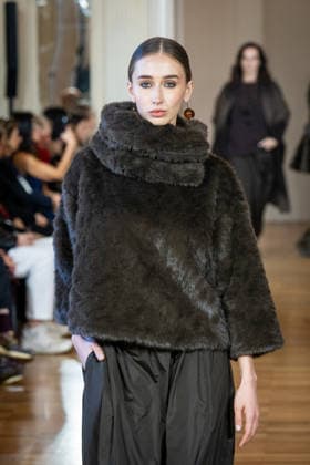 Martino Midali Womenswear Fall Winter 2026 2027 in Milan, Italy, on 24 February 2026 A model walks the runway at Martino Midali fashion show during the Milan Fashion Week - Womenswear Fall Winter 2026 2027 in Milan, Italy, on 24 February 2026., Credit:Stefano Costantino TTL Avalon Italy, Milan  Copyright: xStefanoxCostantinoxTTLx xAvalonx 1078023658