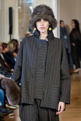 Martino Midali Womenswear Fall Winter 2026 2027 in Milan, Italy, on 24 February 2026 A model walks the runway at Martino Midali fashion show during the Milan Fashion Week - Womenswear Fall Winter 2026 2027 in Milan, Italy, on 24 February 2026., Credit:Stefano Costantino TTL Avalon Italy, Milan  Copyright: xStefanoxCostantinoxTTLx xAvalonx 1078023686