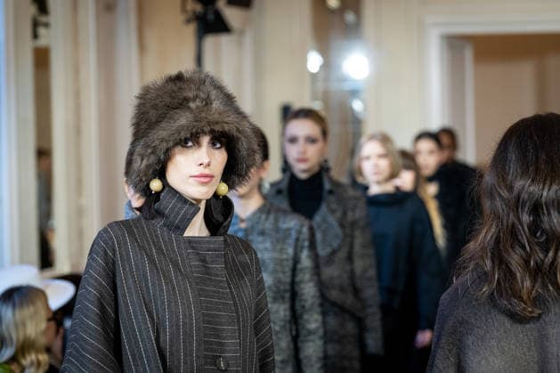 Martino Midali Womenswear Fall Winter 2026 2027 in Milan, Italy, on 24 February 2026 A model walks the runway at Martino Midali fashion show during the Milan Fashion Week - Womenswear Fall Winter 2026 2027 in Milan, Italy, on 24 February 2026., Credit:Stefano Costantino TTL Avalon Italy, Milan  Copyright: xStefanoxCostantinoxTTLx xAvalonx 1078023750