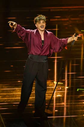 76th Italian Song Festival of Sanremo 1st Evening part 1 Teatro Ariston - Sanremo, Italy Olly (Federico Olivieri) 76th Italian Song Festival of Sanremo 1st Evening part 1 Teatro Ariston - Sanremo, Italy 24th February 2026 SGPItalia id 134399_018 Not Exclusive  Copyright: xAlfonsoxCatalano SGPx