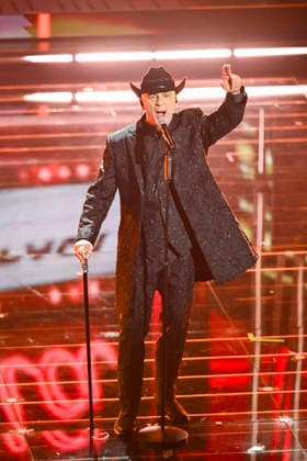 76th Italian Song Festival of Sanremo 1st Evening part 1 Teatro Ariston - Sanremo, Italy J-Ax 76th Italian Song Festival of Sanremo 1st Evening part 1 Teatro Ariston - Sanremo, Italy 24th February 2026 SGPItalia id 134399_018 Not Exclusive  Copyright: xAlfonsoxCatalano SGPx