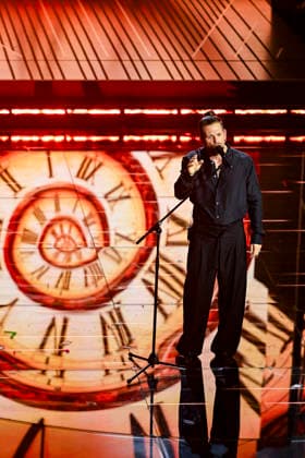 76th Italian Song Festival of Sanremo 1st Evening part 2 Teatro Ariston - Sanremo, Italy Enrico Nigiotti 76th Italian Song Festival of Sanremo 1st Evening part 2 Teatro Ariston - Sanremo, Italy 24th February 2026 SGPItalia id 134399_019 Not Exclusive  Copyright: xAlfonsoxCatalano SGPx